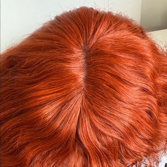 20” curly human hair wig with bangs - Picture 8 of 11